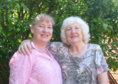 With my Godmother Julie, my Mum's sister.